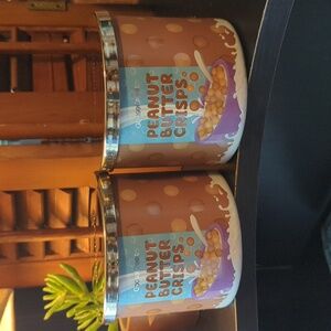 Goosecreek 3 Wick Candle Peanut Butter Crisps Cereal 14.5 oz Lot of 2 NEW OOS